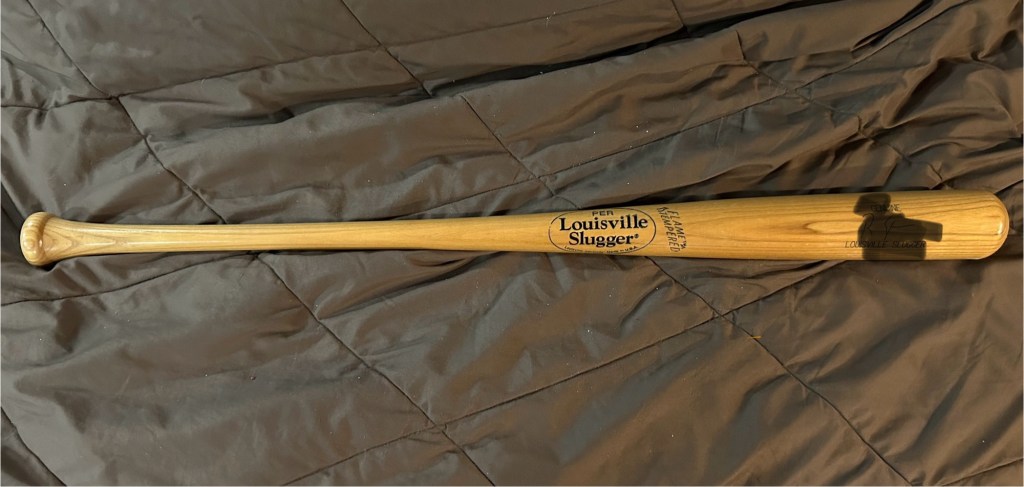 My personalized Louisville Slugger baseball&nbsp;bat
