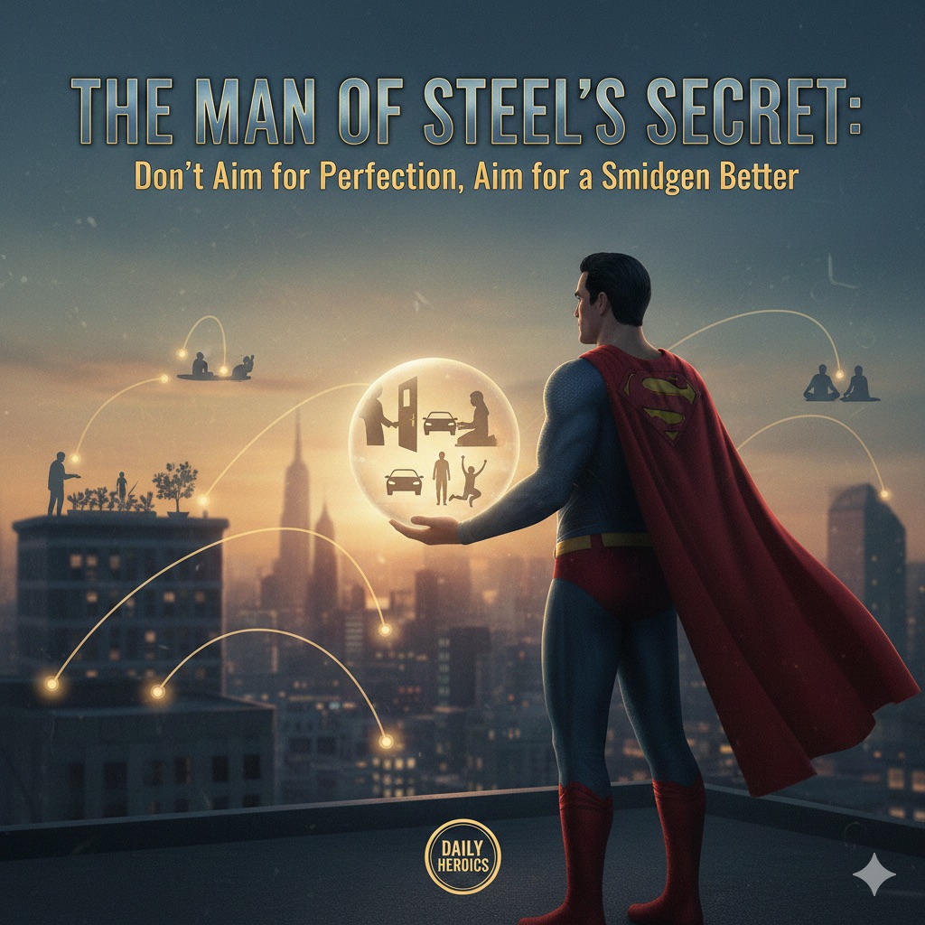 The Man of Steel’s Secret: Don’t Aim for Perfection, Aim for a Smidgen&nbsp;Better