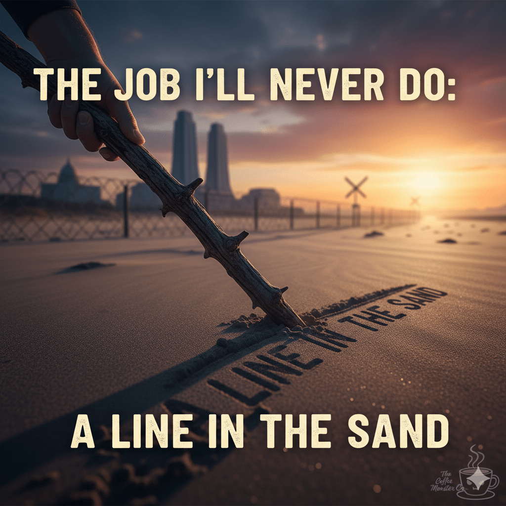 The Job I’ll Never Do: A Line in the Sand