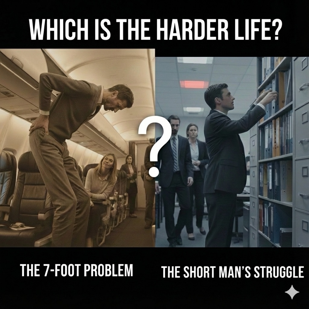 The 7-Foot Problem vs. The Short Man’s Struggle: Which is the Harder Life?