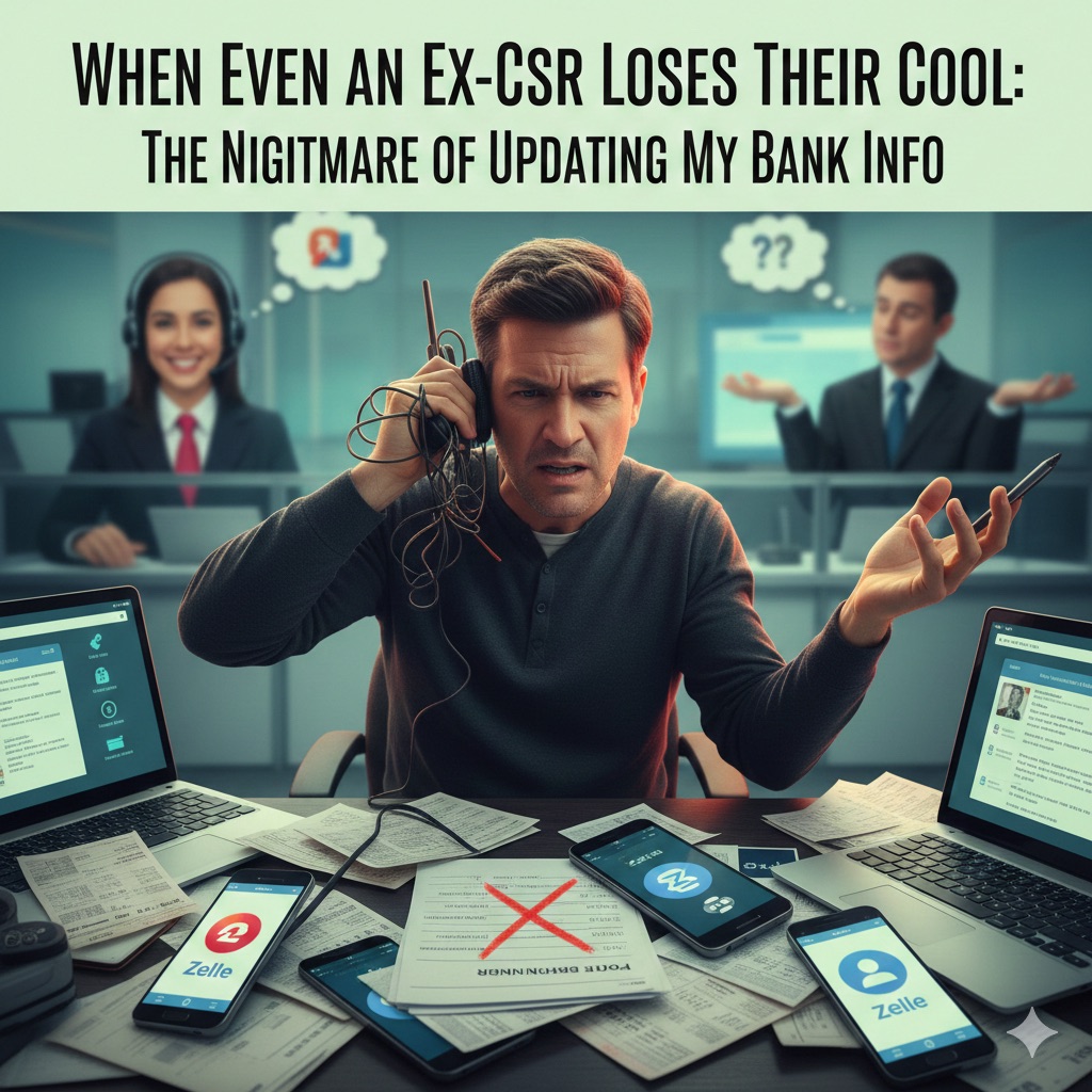 When Even an Ex-CSR Loses Their Cool: The Nightmare of Updating My Bank Info